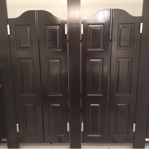 Arch Top Raised Panel Cafe Doors 