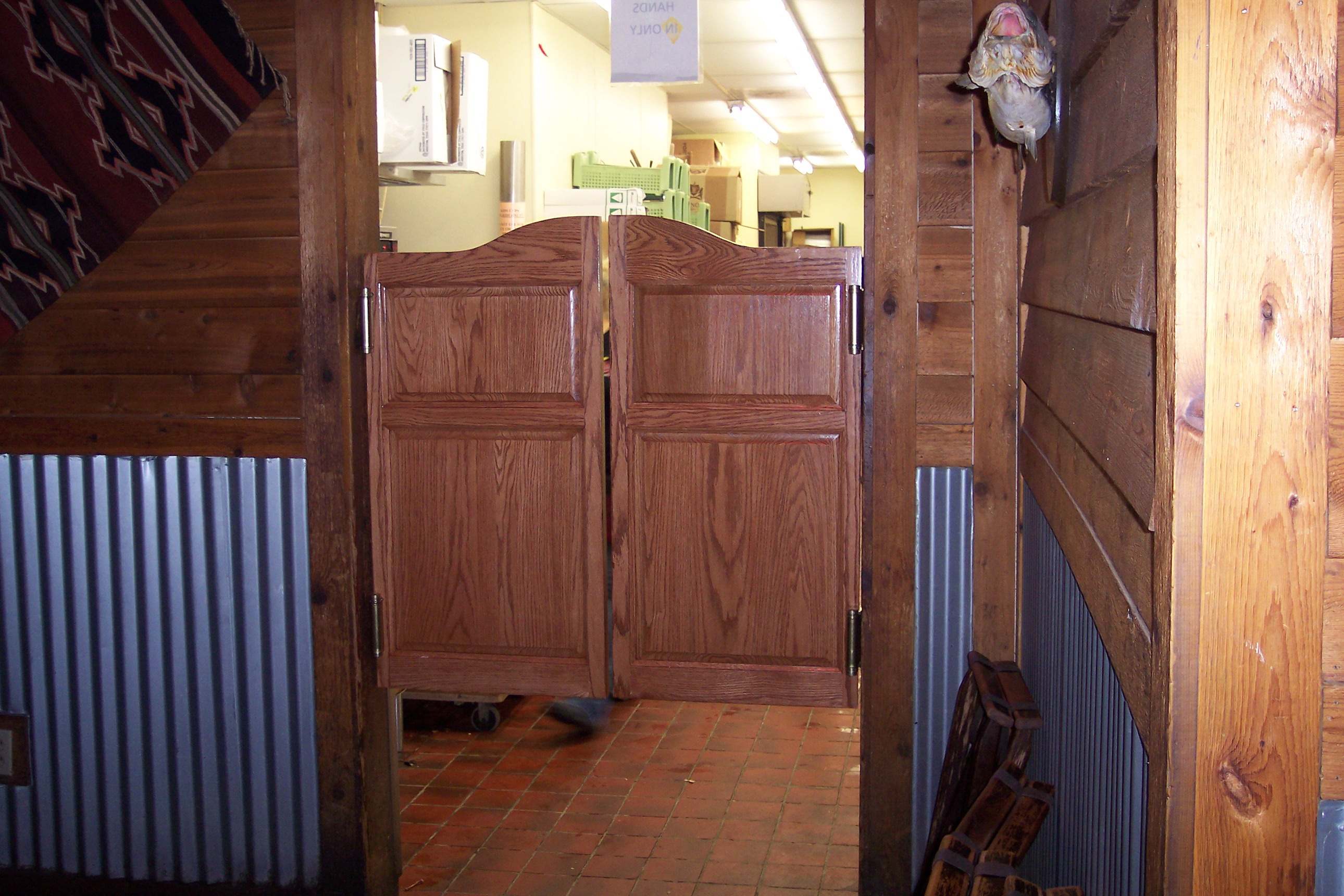 Arched Top Raised Panel Saloon Doors 