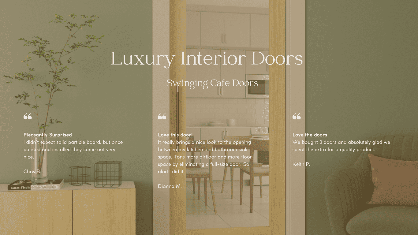 Swinging Cafe Doors
