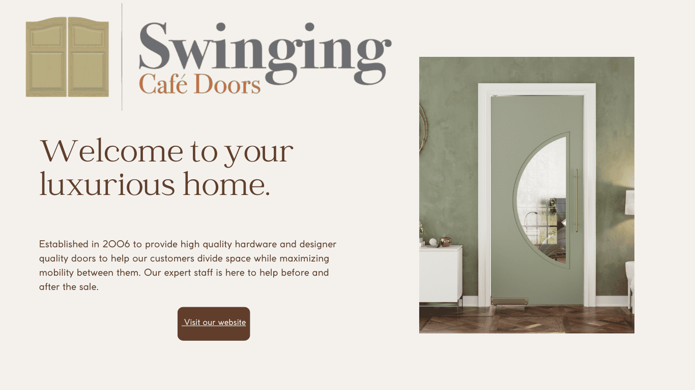 Swinging Cafe Doors