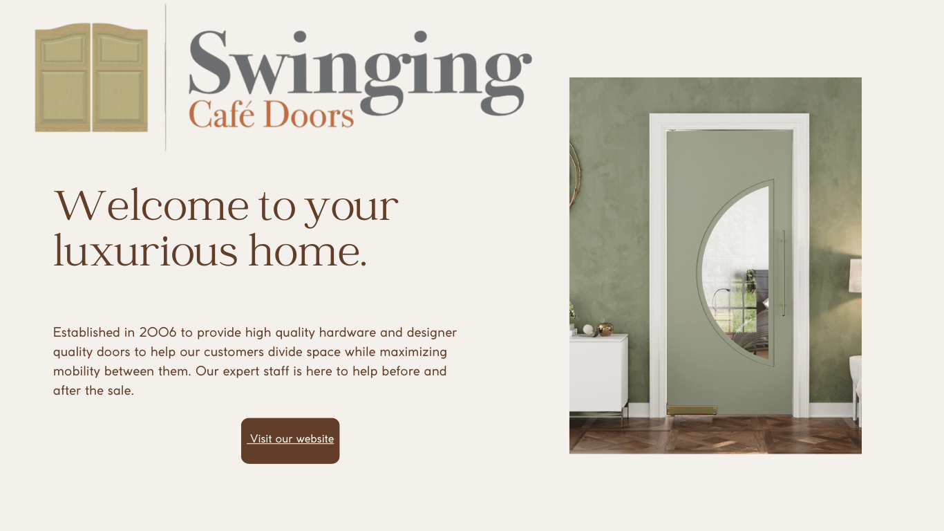 Shop Swinging Doors from Swinging Cafe Doors 