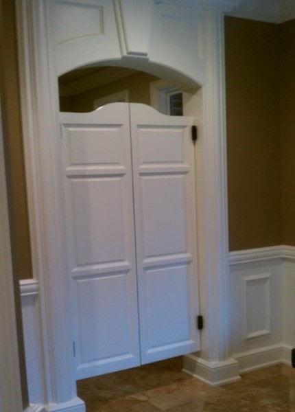 Custom Arch Top Raised Panel Saloon Doors 