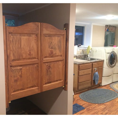 Arch Top Saloon Doors- Laundry Room Doors 