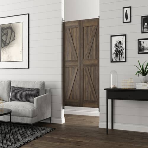 Interior Barn Style Doors- British Brace | Swinging Cafe Doors 