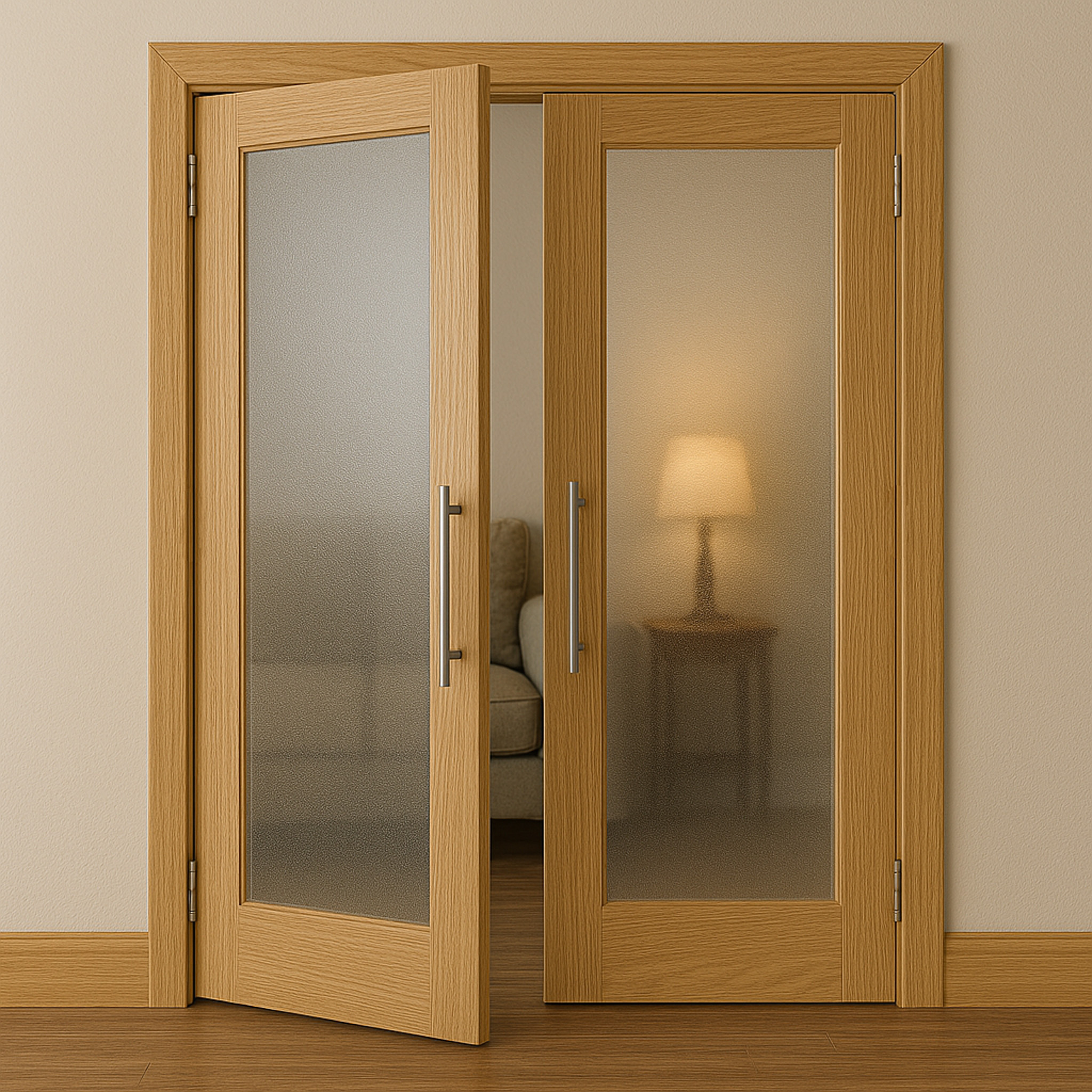 brown glass interior doors 