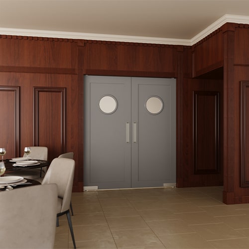 Commercial Porthole Swinging Kitchen Doors 