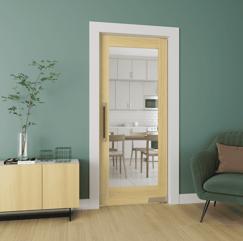 Swinging Door- Glass Kitchen Door 