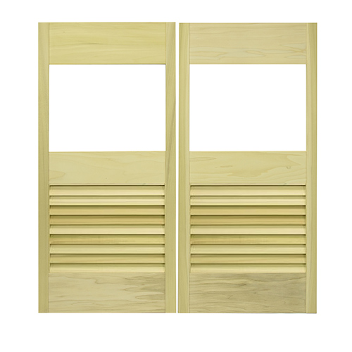Cape Cod Window Louvered Cafe Doors 