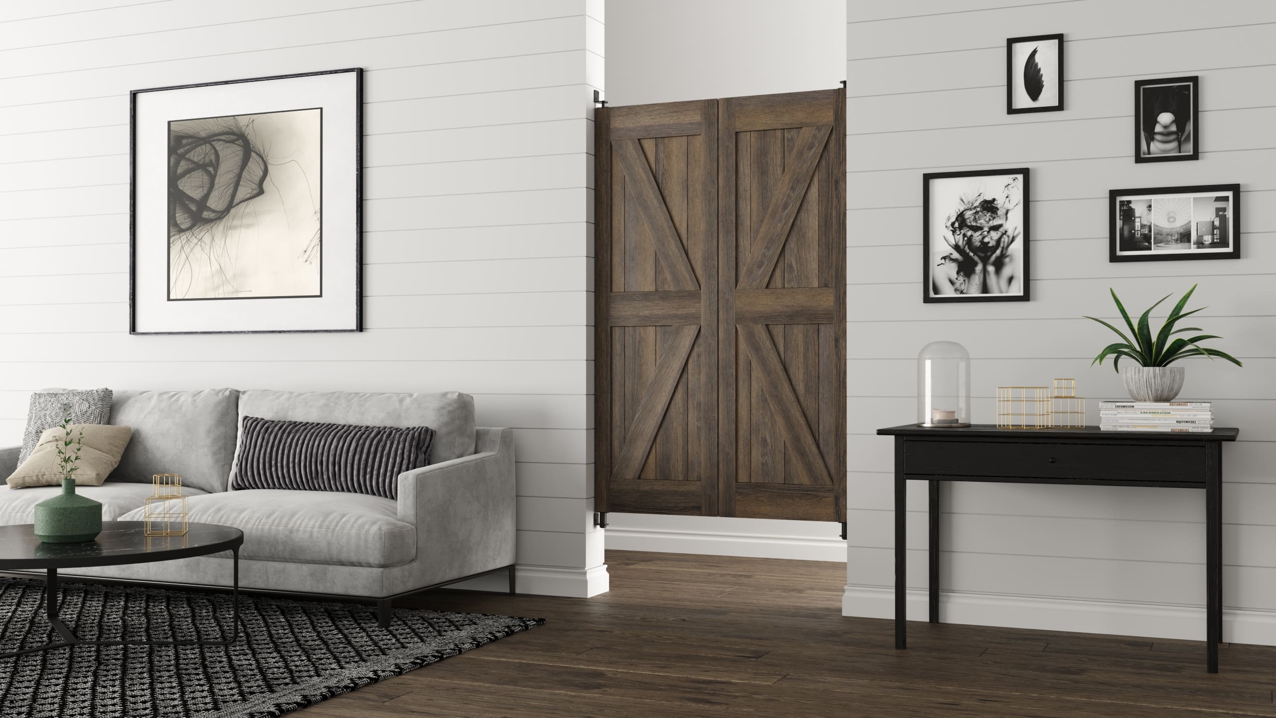 Interior Barn Style Doors- British Brace Swinging Cafe Doors 