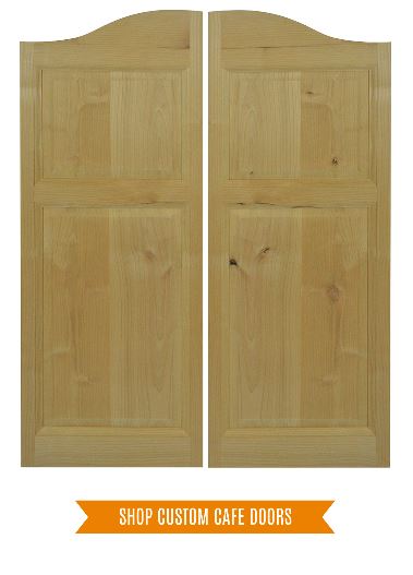 Rustic Alder Arch Top Raised Panel Saloon Doors 