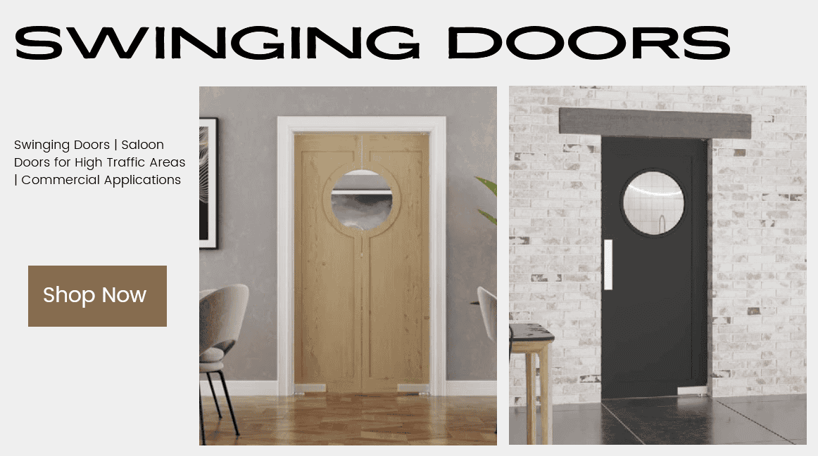 Single Porthole Nautical Swinging Door | Butler Door
