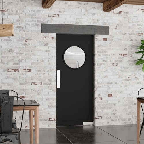 Single Porthole Swinging Doors