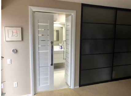 Slat Bathroom Doors 