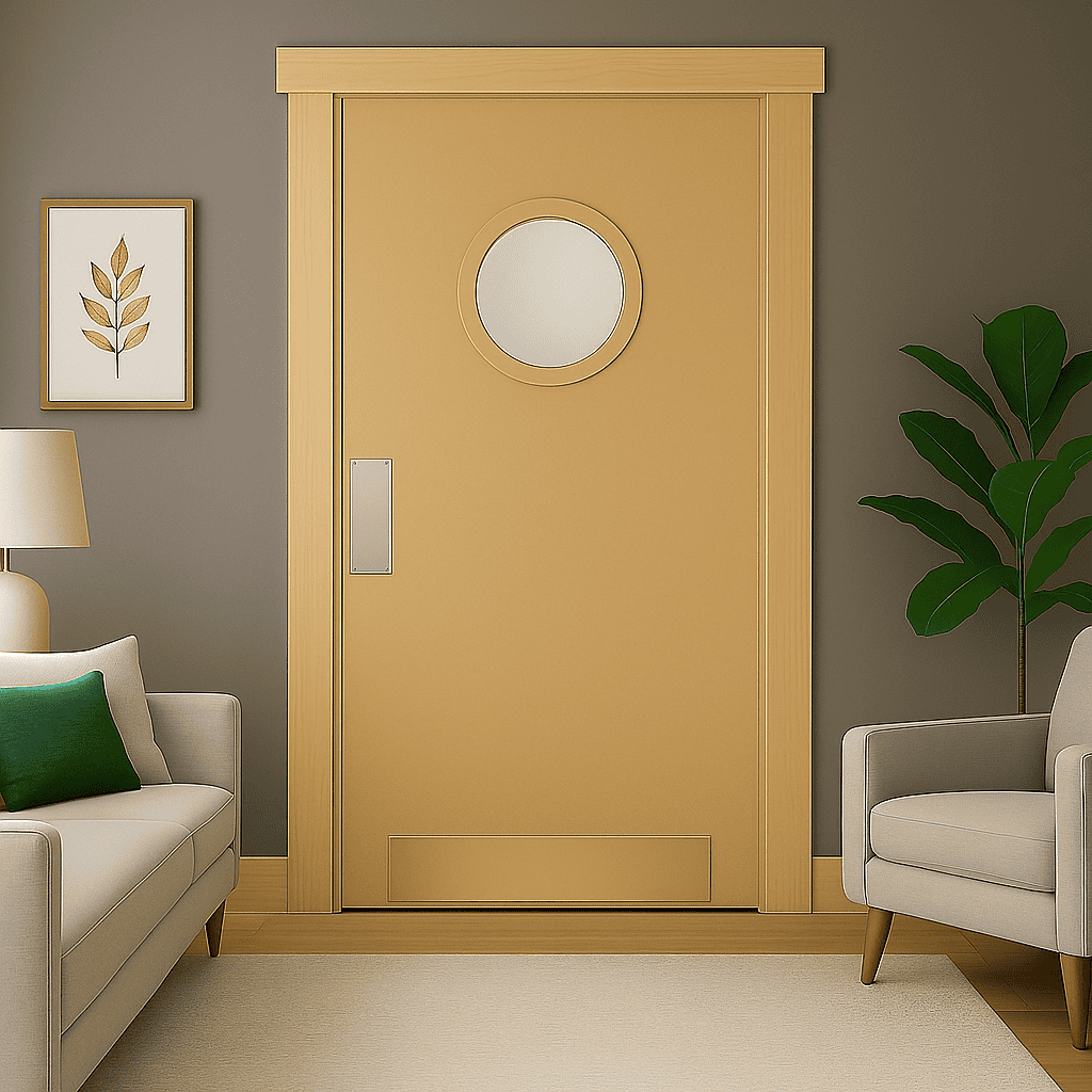 Double Swinging Porthole Door