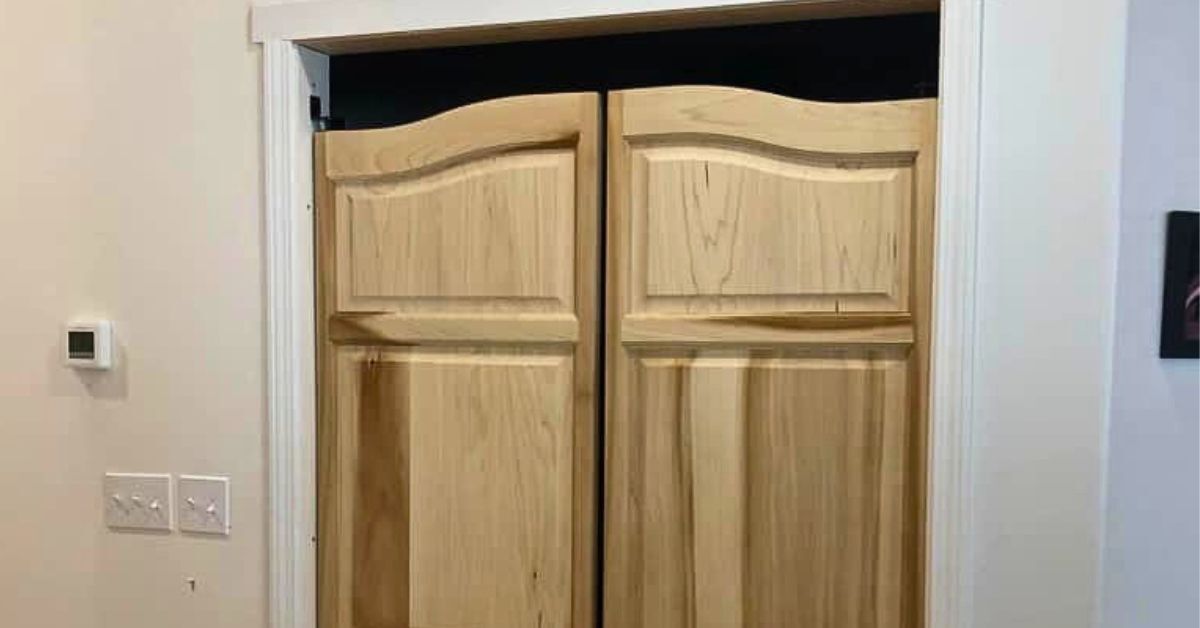 Swinging Double Doors for a Modern Closet Entrance